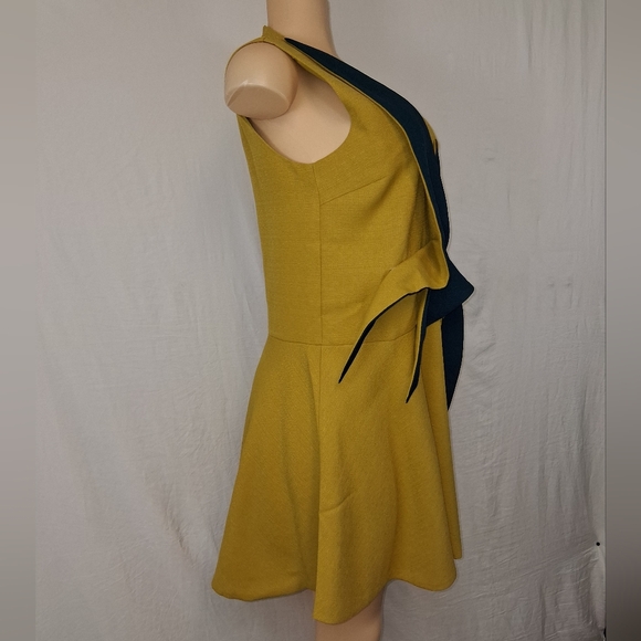 Ina Yellow and Blue Mini Dress Size M L - Picture 13 of 16